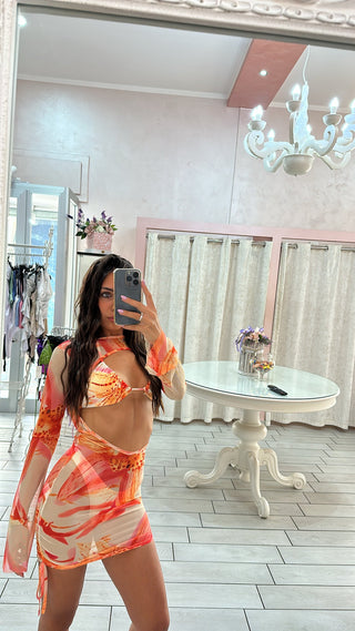 SET STAMPA ORANGE Elle Boutique