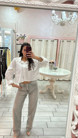 JEANS STRAPPI GREY Elle Boutique