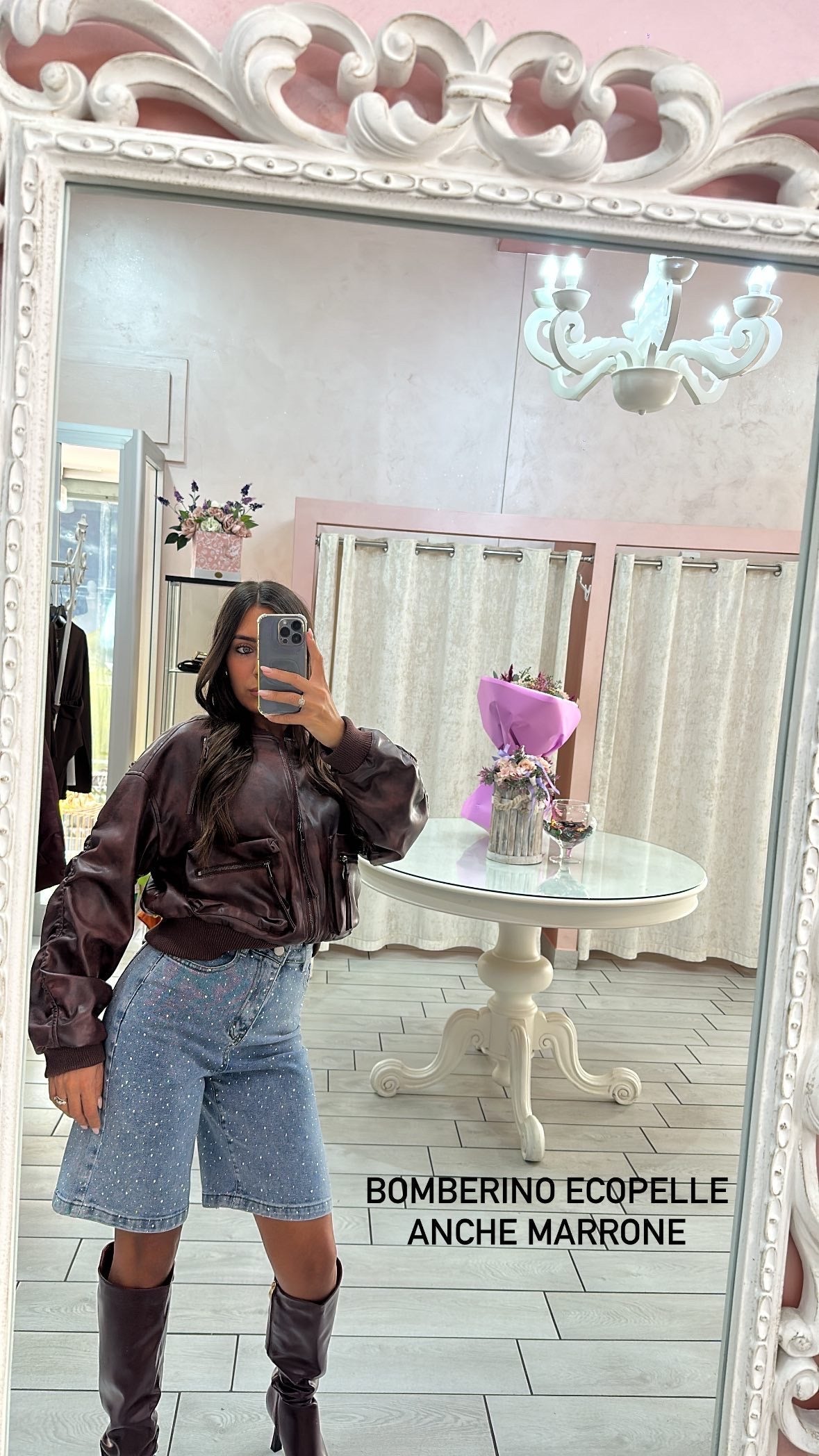 BOMBERINO ZIP ECOPELLE Elle Boutique