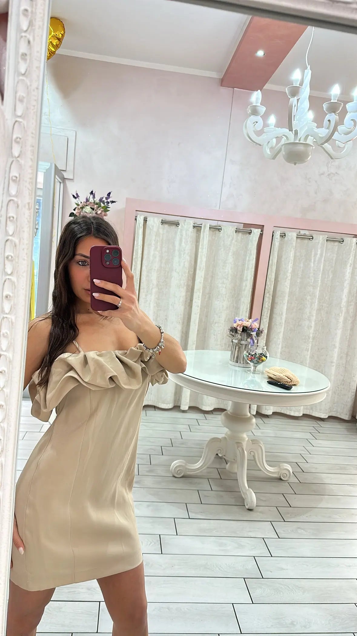 DRESS ROUGE LUMINA Elle Boutique