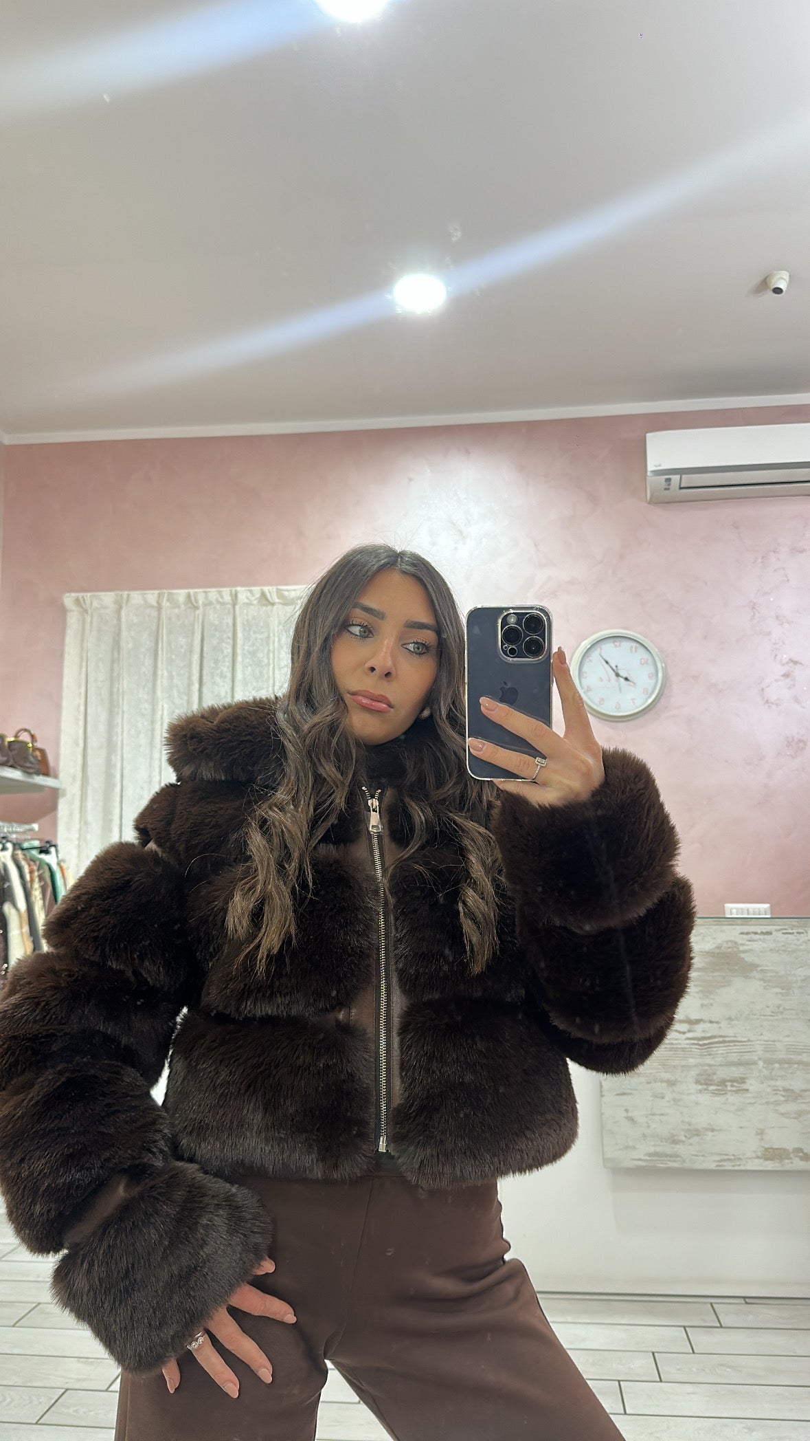 ECOPELLICCIA BOMBER BROWN