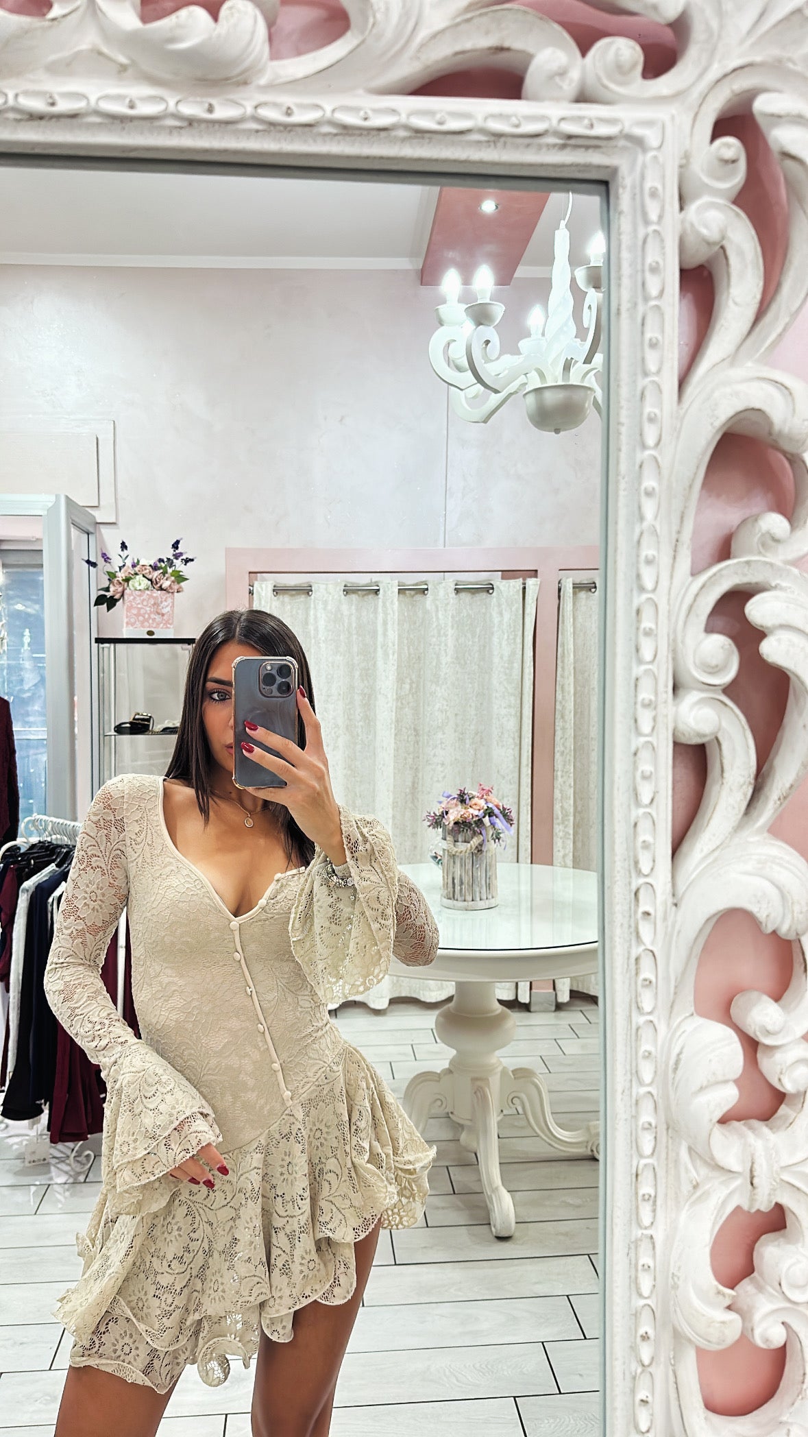 DRESS TUTINA PIZZO Elle Boutique