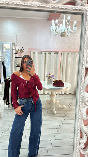 MAGLIA PIZZO LACCETTI Elle Boutique