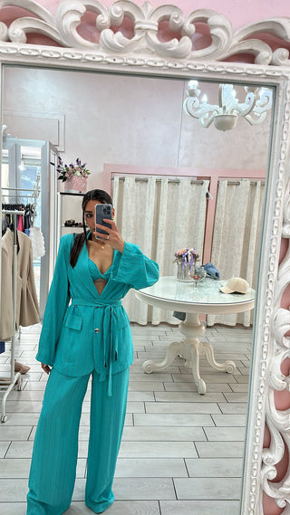 COORDSET LINO GESSATO 3 PEZZI Elle Boutique