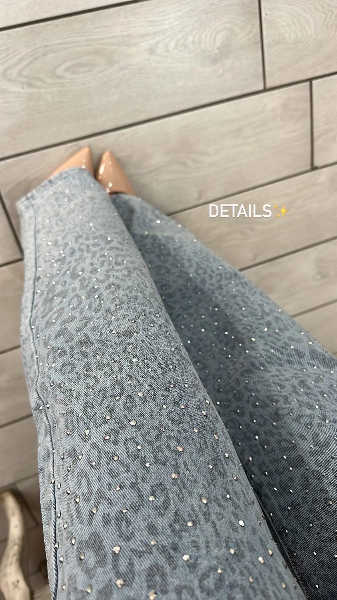 JEANS ANIMALIER CON STRASS Elle Boutique