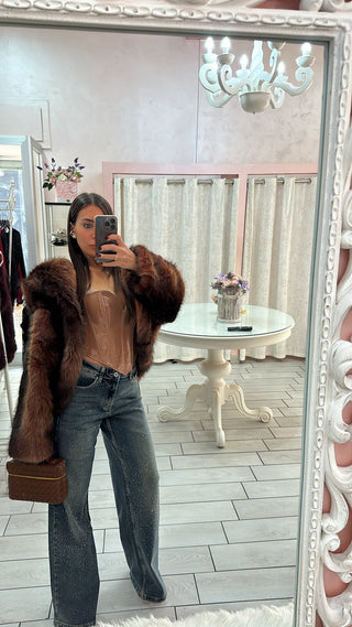 JEANS STRASS VINTAGE Elle Boutique
