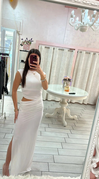 DRESS LONG SPACCO Elle Boutique